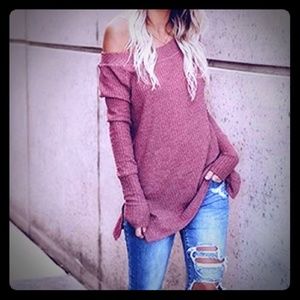 #16 🦋SUPER CUTE OFF THE SHOULDER SLOUCHED SWEATER!!